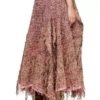 o-riella Brushed bouclé skirt with frayed hem o-riella Brushed bouclé skirt with frayed hem
