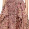 o-riella Brushed bouclé skirt with frayed hem o-riella Brushed bouclé skirt with frayed hem