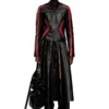 o-saka Distressed pleated midi skirt o-saka Distressed pleated midi skirt