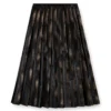 o-saka Distressed pleated midi skirt o-saka Distressed pleated midi skirt