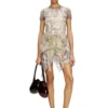 o-silla Crinkled skirt mixed medieval print o-silla Crinkled skirt mixed medieval print