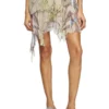o-silla Crinkled skirt mixed medieval print o-silla Crinkled skirt mixed medieval print