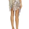 o-silla Crinkled skirt mixed medieval print o-silla Crinkled skirt mixed medieval print