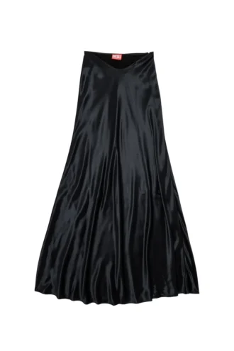 o-syren Long satin skirt