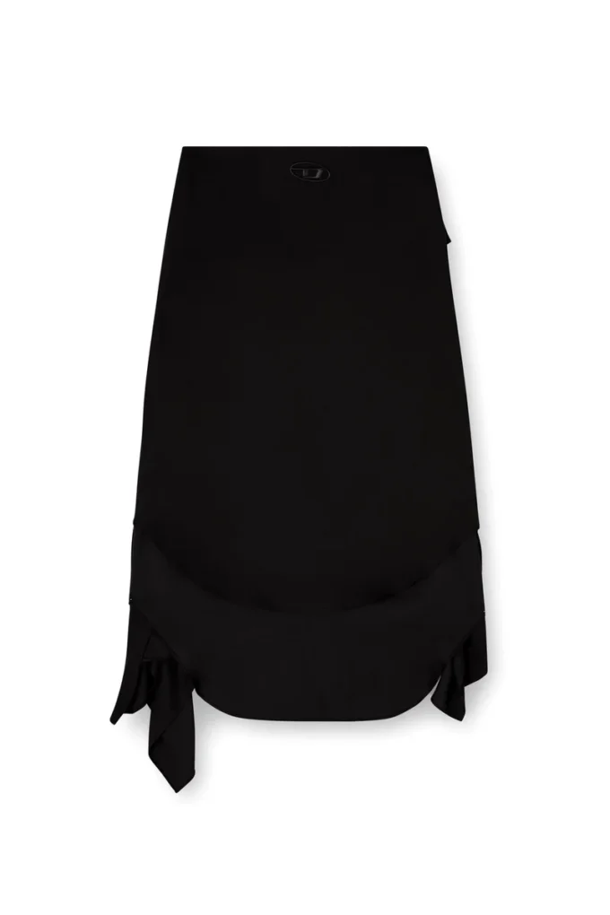 o-tali Skirt in fluid cupro with front knot o-tali Skirt in fluid cupro with front knot