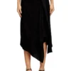 o-tali Skirt in fluid cupro with front knot o-tali Skirt in fluid cupro with front knot