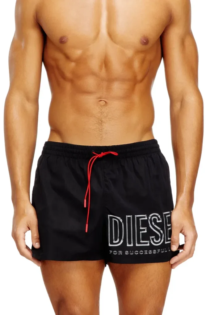 olympic-34-d-core Mid-length swim shorts with outline logo olympic-34-d-core Mid-length swim shorts with outline logo