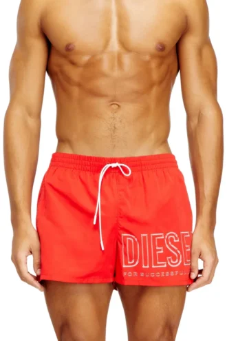 olympic-34-d-core Mid-length swim shorts with outline logo