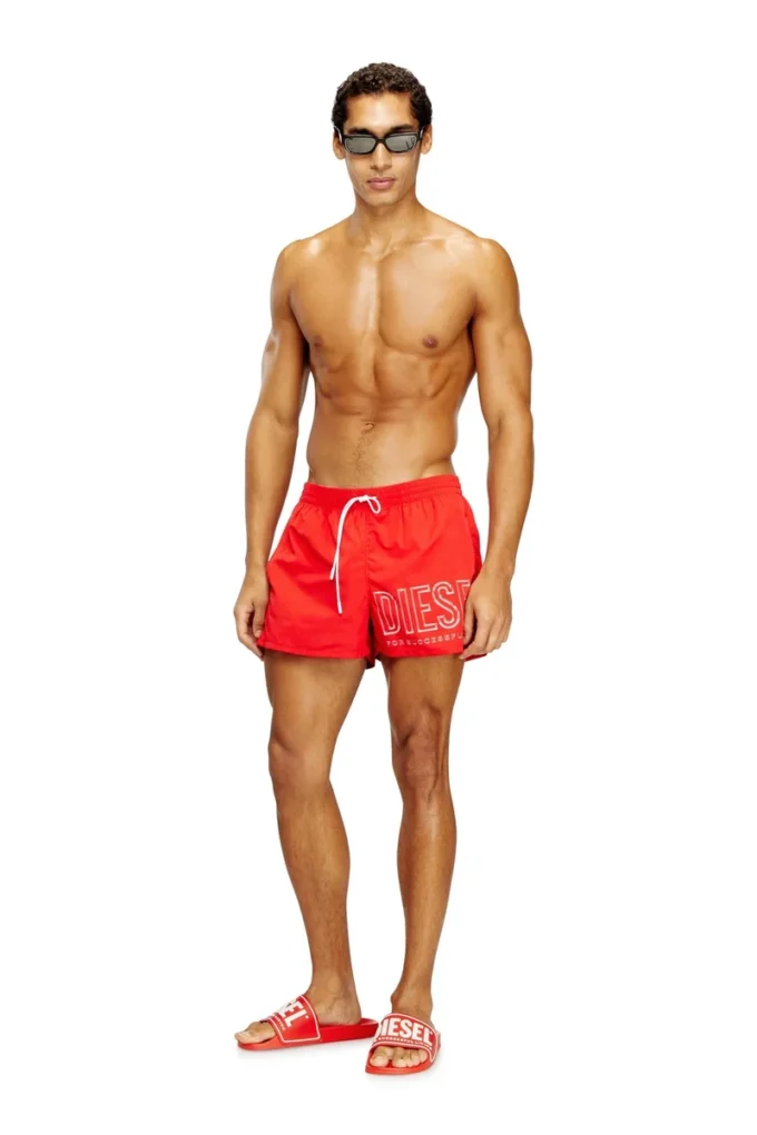 olympic-34-d-core Mid-length swim shorts with outline logo olympic-34-d-core Mid-length swim shorts with outline logo