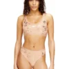 oriba-gft Stretch-cotton bralette with metallic print oriba-gft Stretch-cotton bralette with metallic print