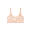 oriba-gft Stretch-cotton bralette with metallic print oriba-gft Stretch-cotton bralette with metallic print