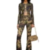 p-affal Jazz pants with mixed camo prints p-affal Jazz pants with mixed camo prints