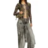p-aloma Wrap pants in denim-look viscose p-aloma Wrap pants in denim-look viscose