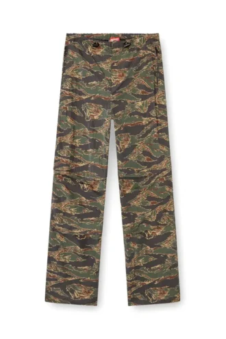 p-anic Cargo pants in camo-print nylon