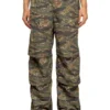p-anic Cargo pants in camo-print nylon p-anic Cargo pants in camo-print nylon