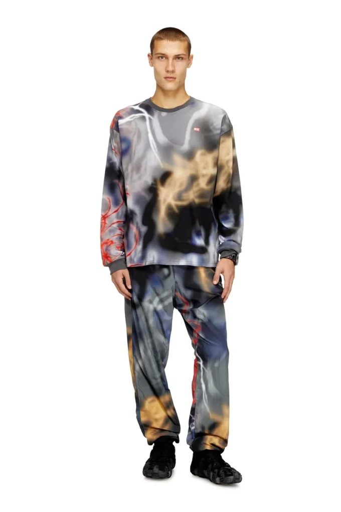 p-arelion Nylon pants with all-over print p-arelion Nylon pants with all-over print