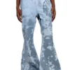 p-belb-p1 Flared track pants in coated jersey p-belb-p1 Flared track pants in coated jersey