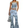 p-belb-p1 Flared track pants in coated jersey p-belb-p1 Flared track pants in coated jersey