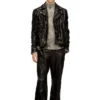 p-bru Elasticated pants in boiled leather p-bru Elasticated pants in boiled leather