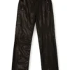 p-bru Elasticated pants in boiled leather p-bru Elasticated pants in boiled leather