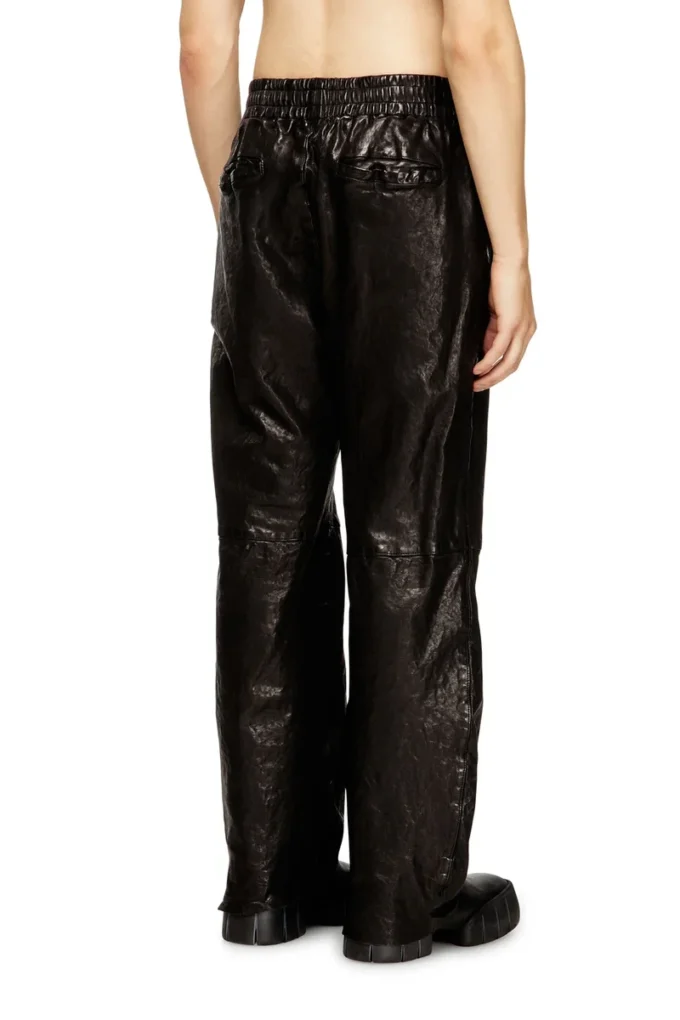 p-bru Elasticated pants in boiled leather p-bru Elasticated pants in boiled leather
