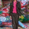 p-bru Elasticated pants in boiled leather p-bru Elasticated pants in boiled leather