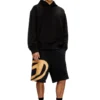 p-crow-bleach Sweat shorts with bleached logo p-crow-bleach Sweat shorts with bleached logo
