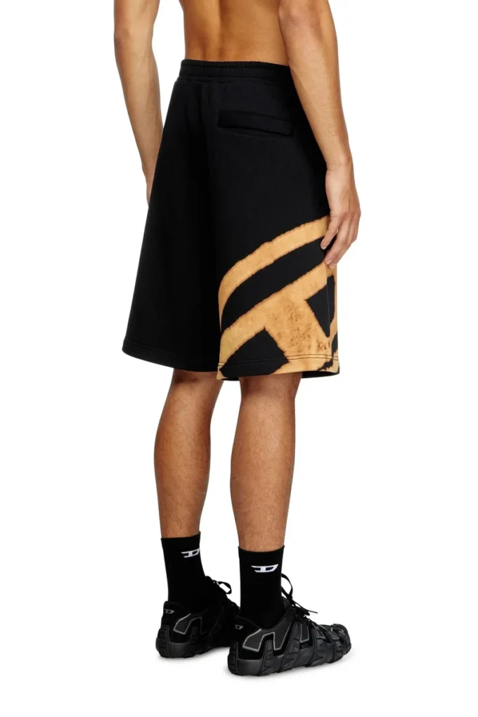 p-crow-bleach Sweat shorts with bleached logo p-crow-bleach Sweat shorts with bleached logo