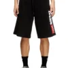 p-crow-div Fleece shorts with maxi logo patch p-crow-div Fleece shorts with maxi logo patch