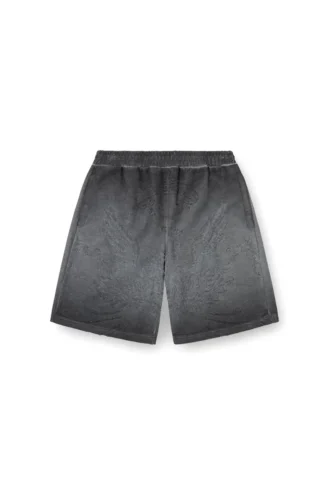p-crowde Sweat shorts with phoenix devoré
