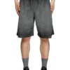 p-crowde Sweat shorts with phoenix devoré p-crowde Sweat shorts with phoenix devoré