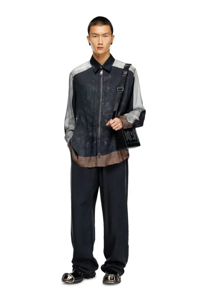 p-dreyer-c Drawstring pants in faded twill p-dreyer-c Drawstring pants in faded twill