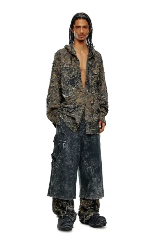 p-eckyo-peeloval Oval D pants in marble jersey