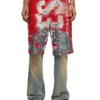 p-eel Logo shorts in destroyed jersey p-eel Logo shorts in destroyed jersey