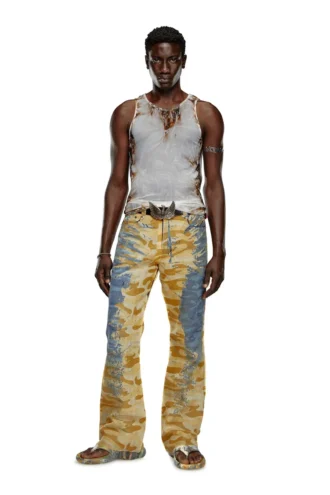 p-fro-dev Camo pants with peel-off muslin