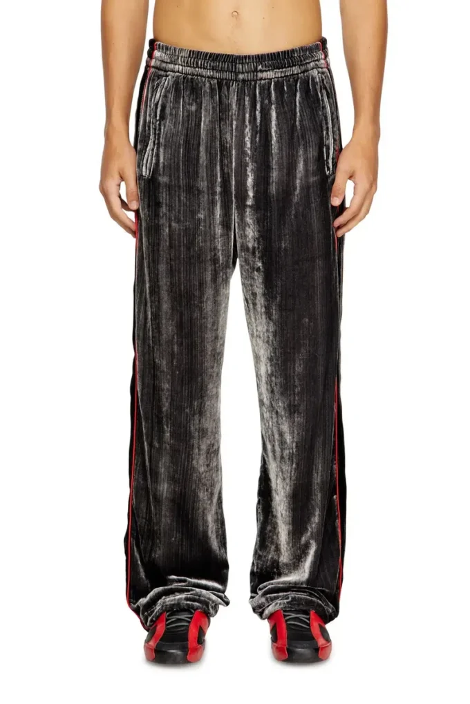 p-hay Track pants in treated velvet p-hay Track pants in treated velvet