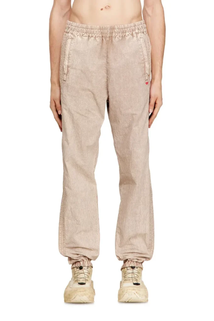 p-iusko-ag Washed nylon pants with side bands p-iusko-ag Washed nylon pants with side bands
