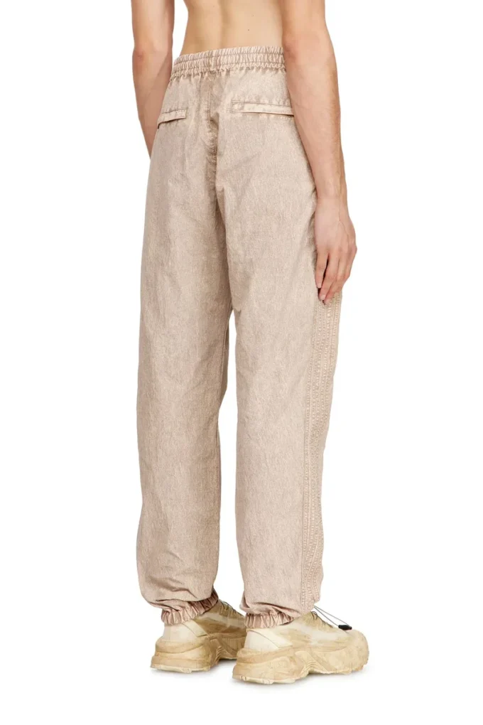 p-iusko-ag Washed nylon pants with side bands p-iusko-ag Washed nylon pants with side bands