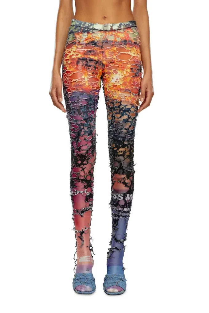 p-koll-dev Destroyed tights with cinema prints p-koll-dev Destroyed tights with cinema prints
