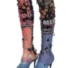p-koll-dev Destroyed tights with cinema prints p-koll-dev Destroyed tights with cinema prints