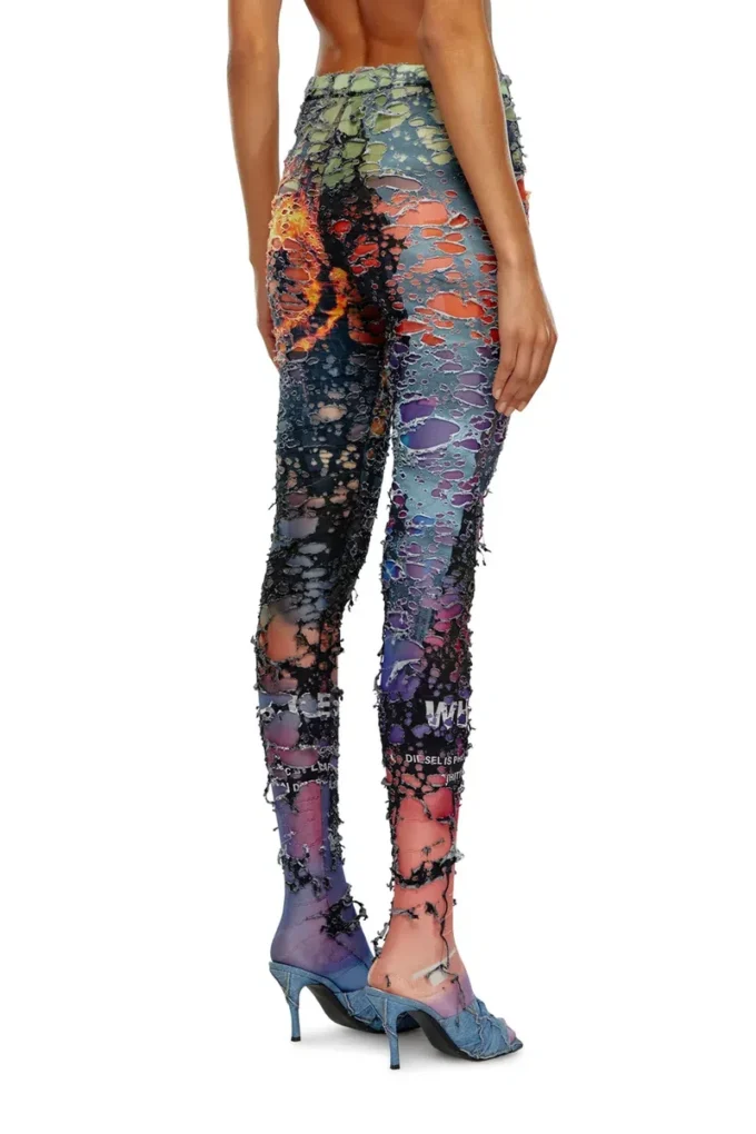 p-koll-dev Destroyed tights with cinema prints p-koll-dev Destroyed tights with cinema prints
