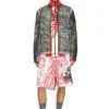 p-kurt Striped shorts with photo patches