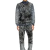 p-labis Elasticated pants in devoré houndstooth p-labis Elasticated pants in devoré houndstooth