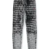 p-labis Elasticated pants in devoré houndstooth p-labis Elasticated pants in devoré houndstooth