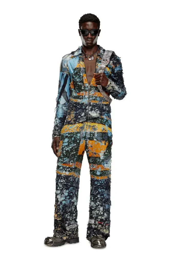 p-leopes-peel Destroyed pants with cinema prints p-leopes-peel Destroyed pants with cinema prints