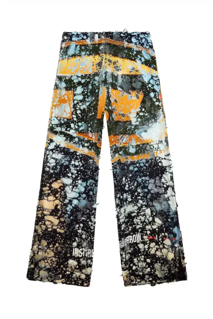 p-leopes-peel Destroyed pants with cinema prints p-leopes-peel Destroyed pants with cinema prints