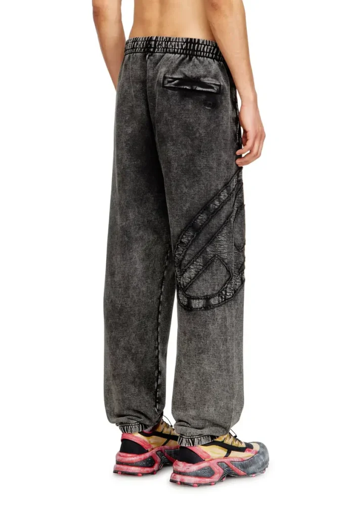 p-marky-den Organic cotton sweatpants with Oval D patch p-marky-den Organic cotton sweatpants with Oval D patch