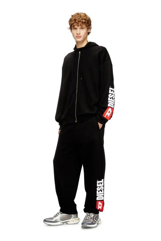p-marky-div Cotton sweatpants with Diesel patch