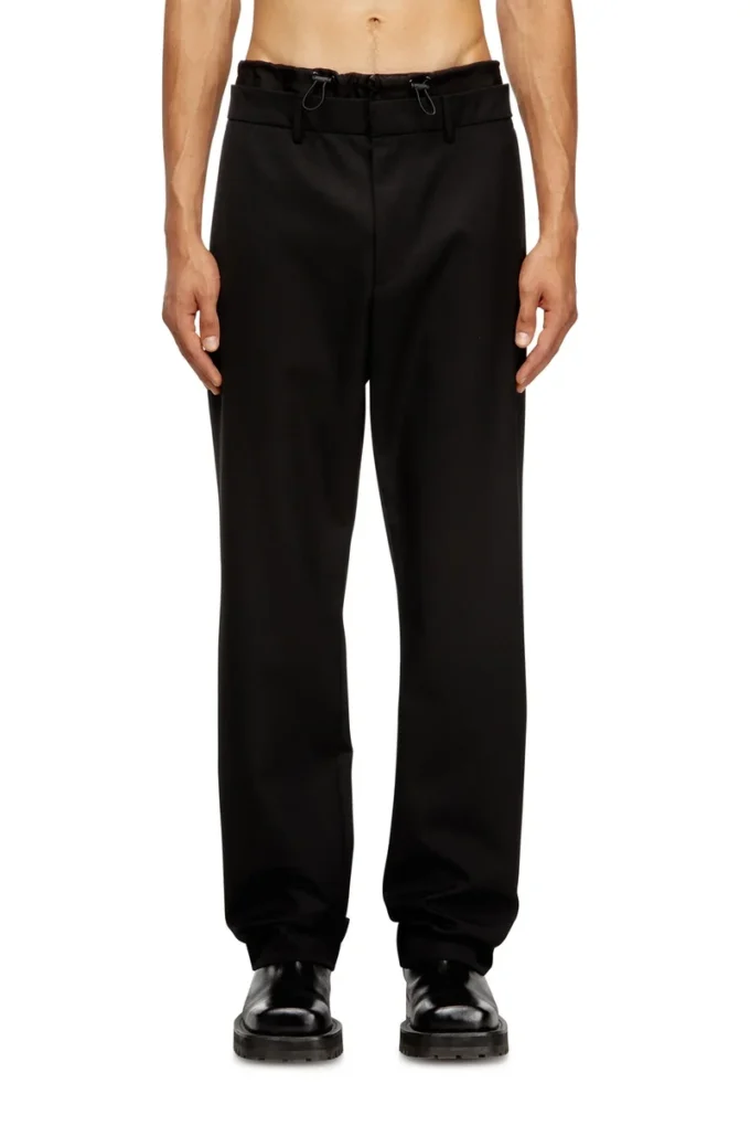 p-owers Wool blend pants with elastic waistband p-owers Wool blend pants with elastic waistband