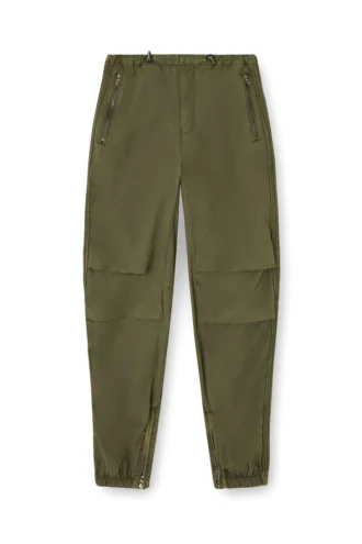 p-stitch Cotton cargo pants with side bands
